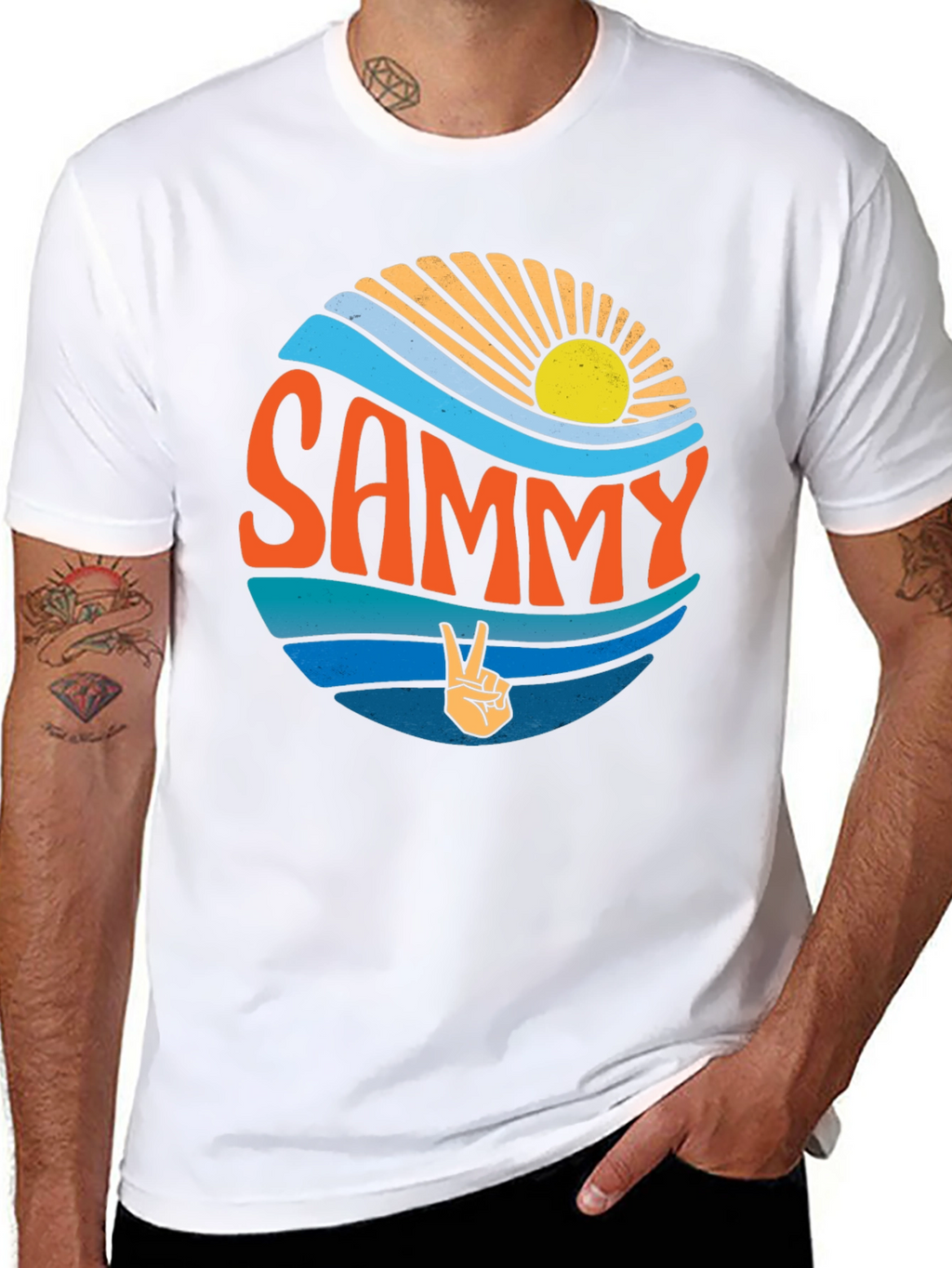 Retro Sammy Peace Sign T-Shirt