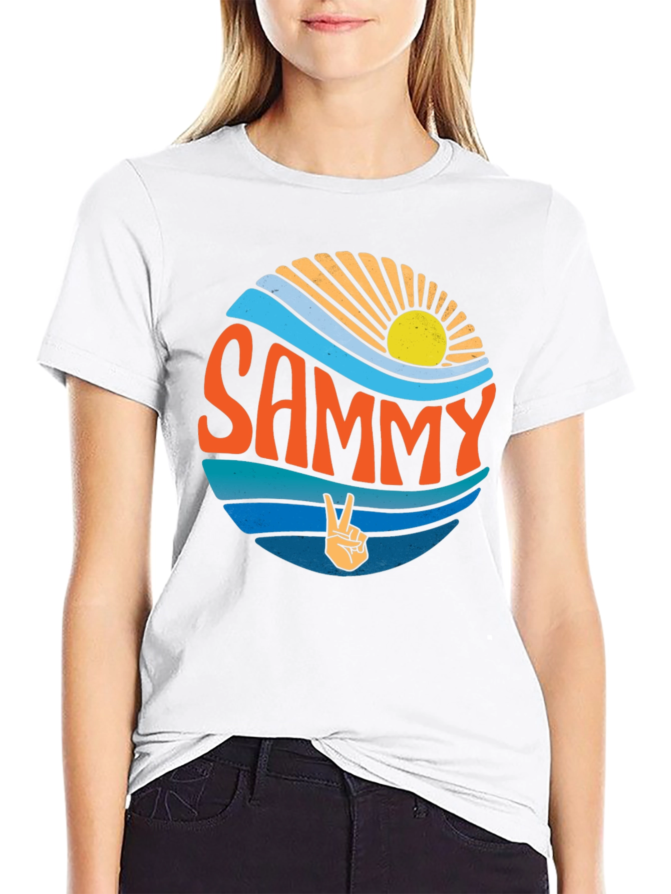Retro Sammy Peace Sign T-Shirt
