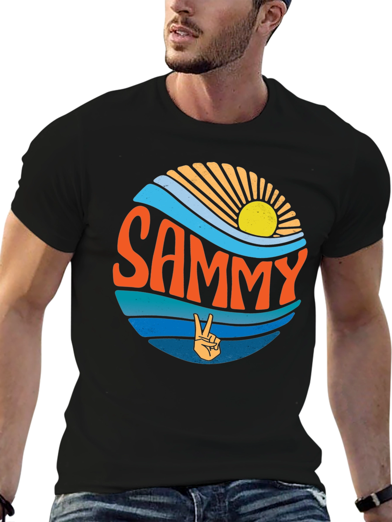Retro Sammy Peace Sign T-Shirt