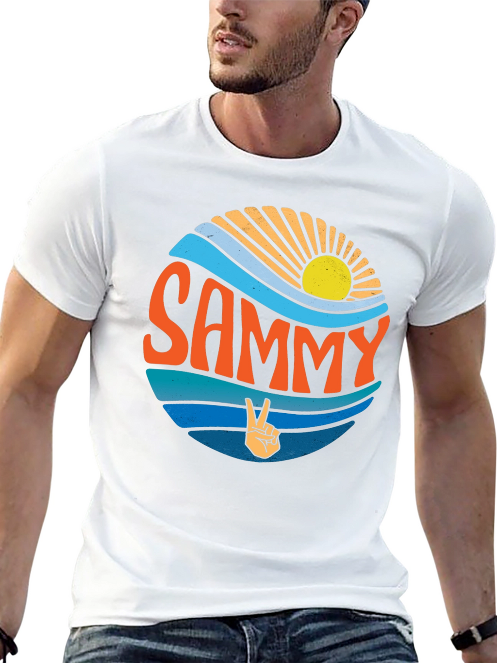Retro Sammy Peace Sign T-Shirt