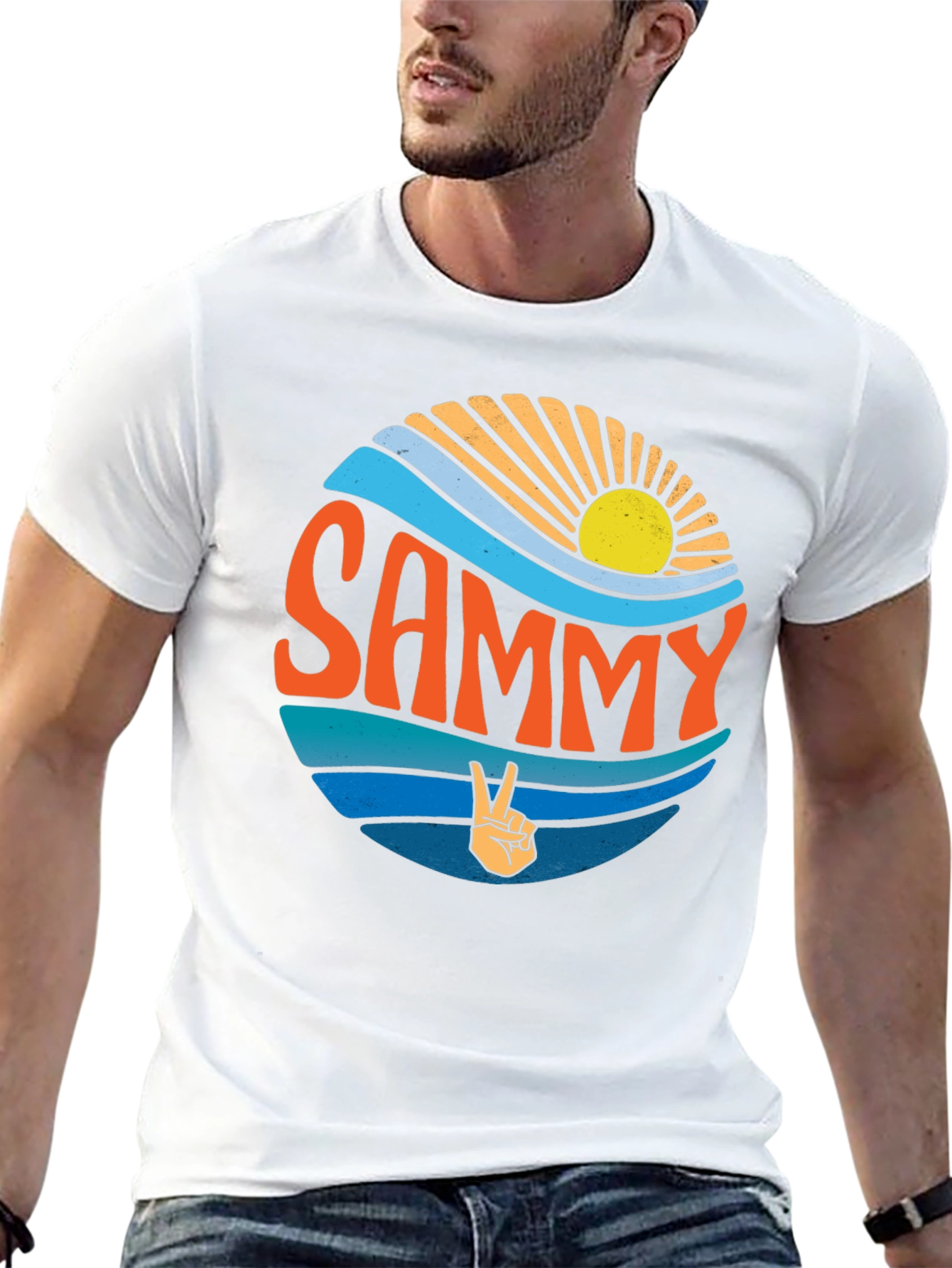Retro Sammy Peace Sign T-Shirt