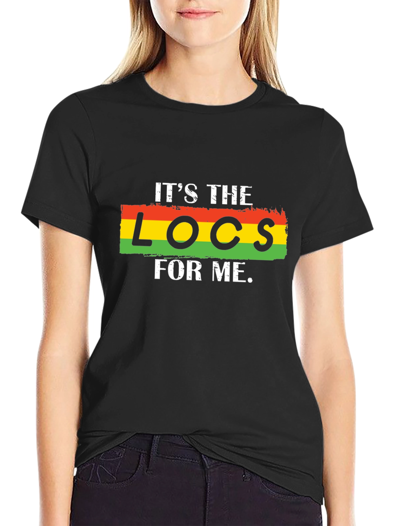 Its the Locs for Me T-Shirt - Rasta Colors