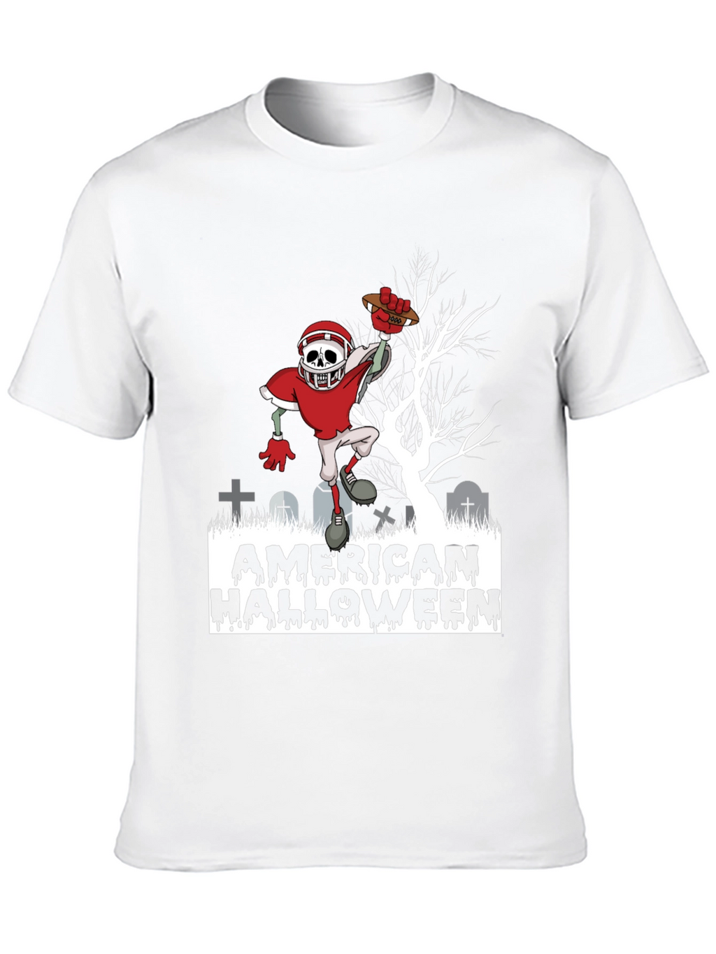 American Halloween Football Zombie T-Shirt