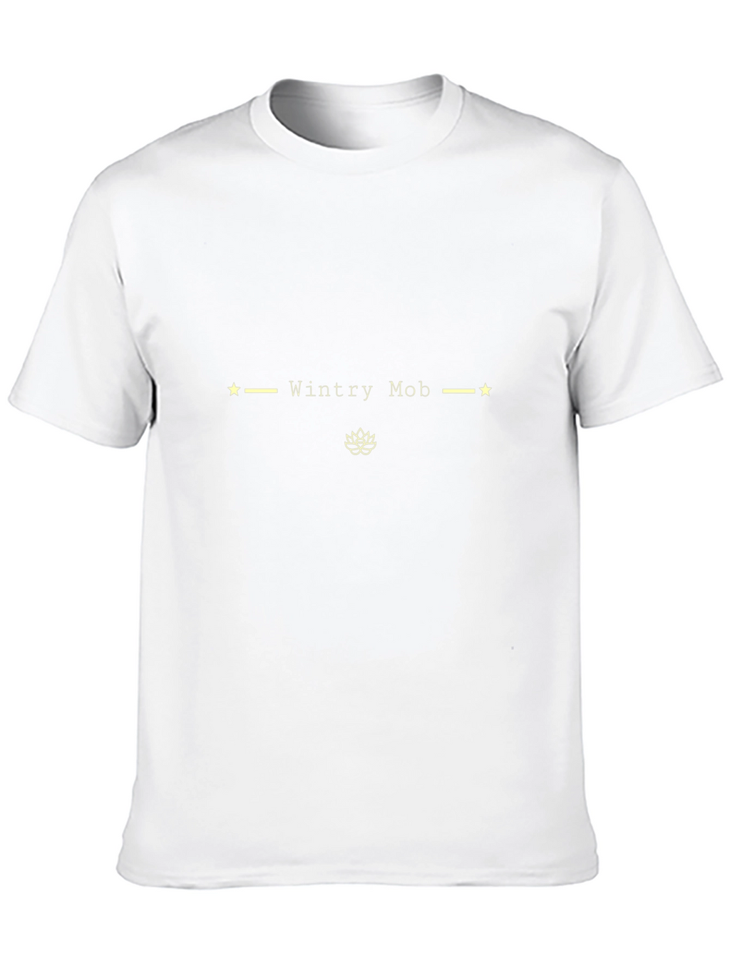 Trendy Black T-Shirt - Wintry Mob Design