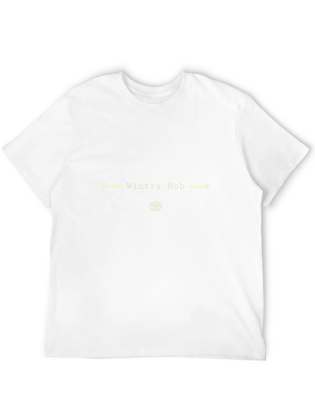 Trendy Black T-Shirt - Wintry Mob Design