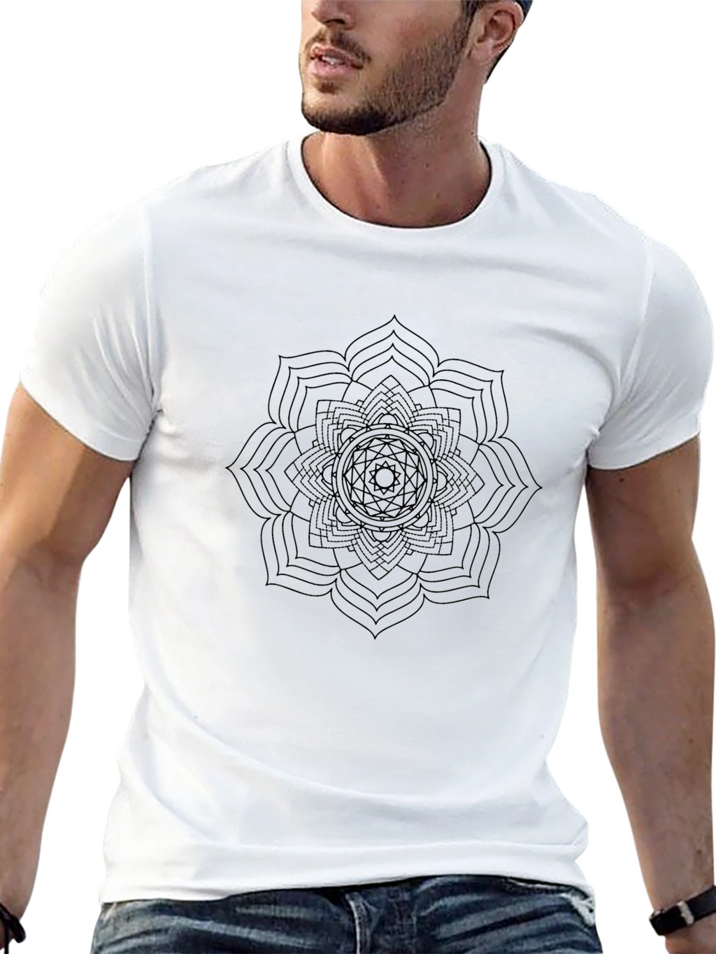 Mandala Graphic Black T-Shirt