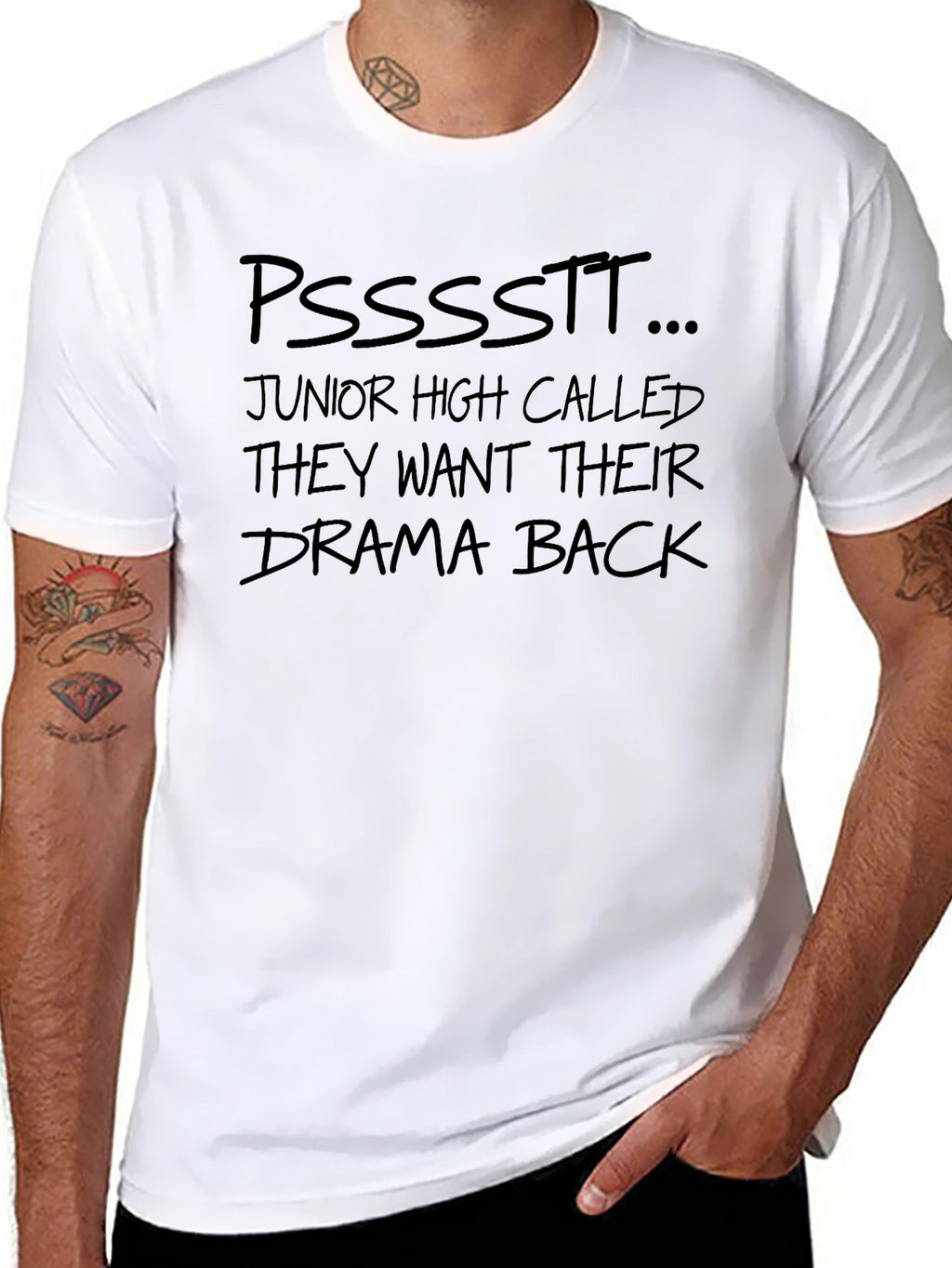 Drama Back T-Shirt - Funny Sarcastic Tee