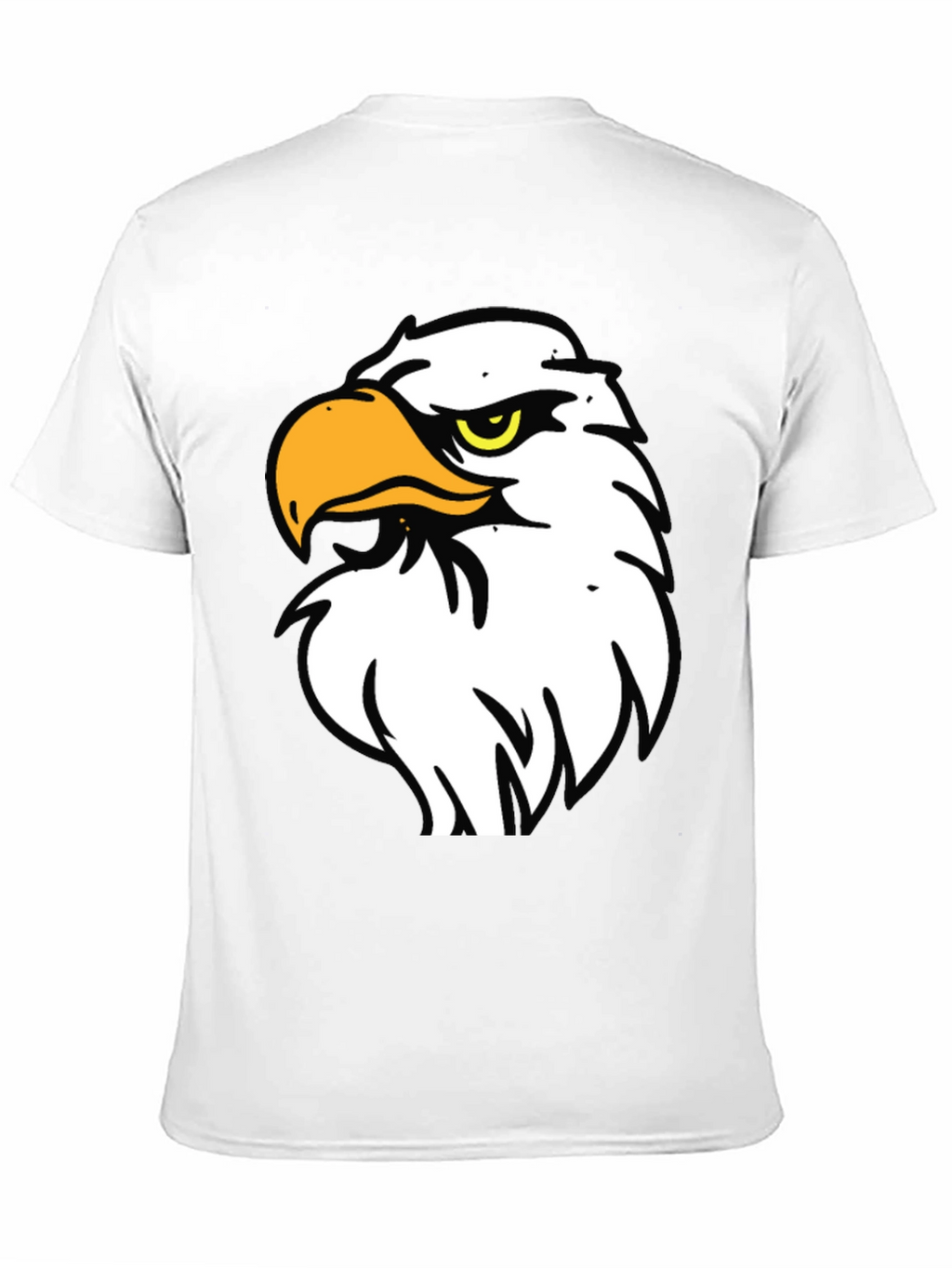 Bold Eagle Graphic Tee - Black Cotton Blend Shirt