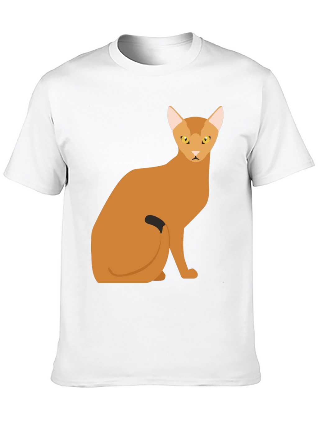 Abyssinian Cat Graphic Tee - Soft Cotton Comfort