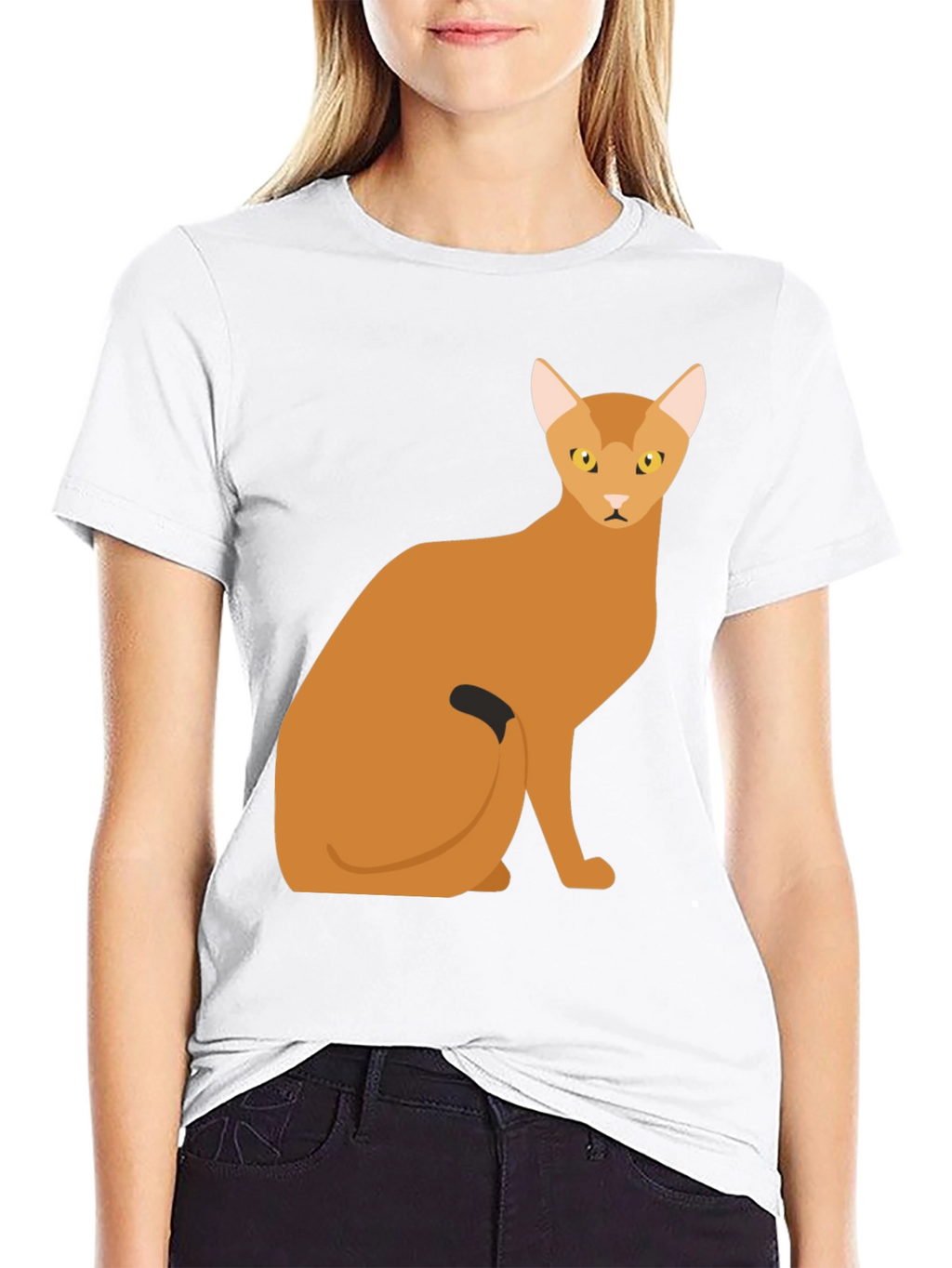 Abyssinian Cat Graphic Tee - Soft Cotton Comfort