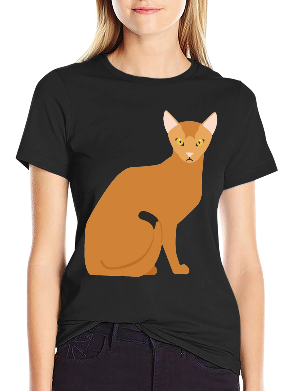 Abyssinian Cat Graphic Tee - Soft Cotton Comfort