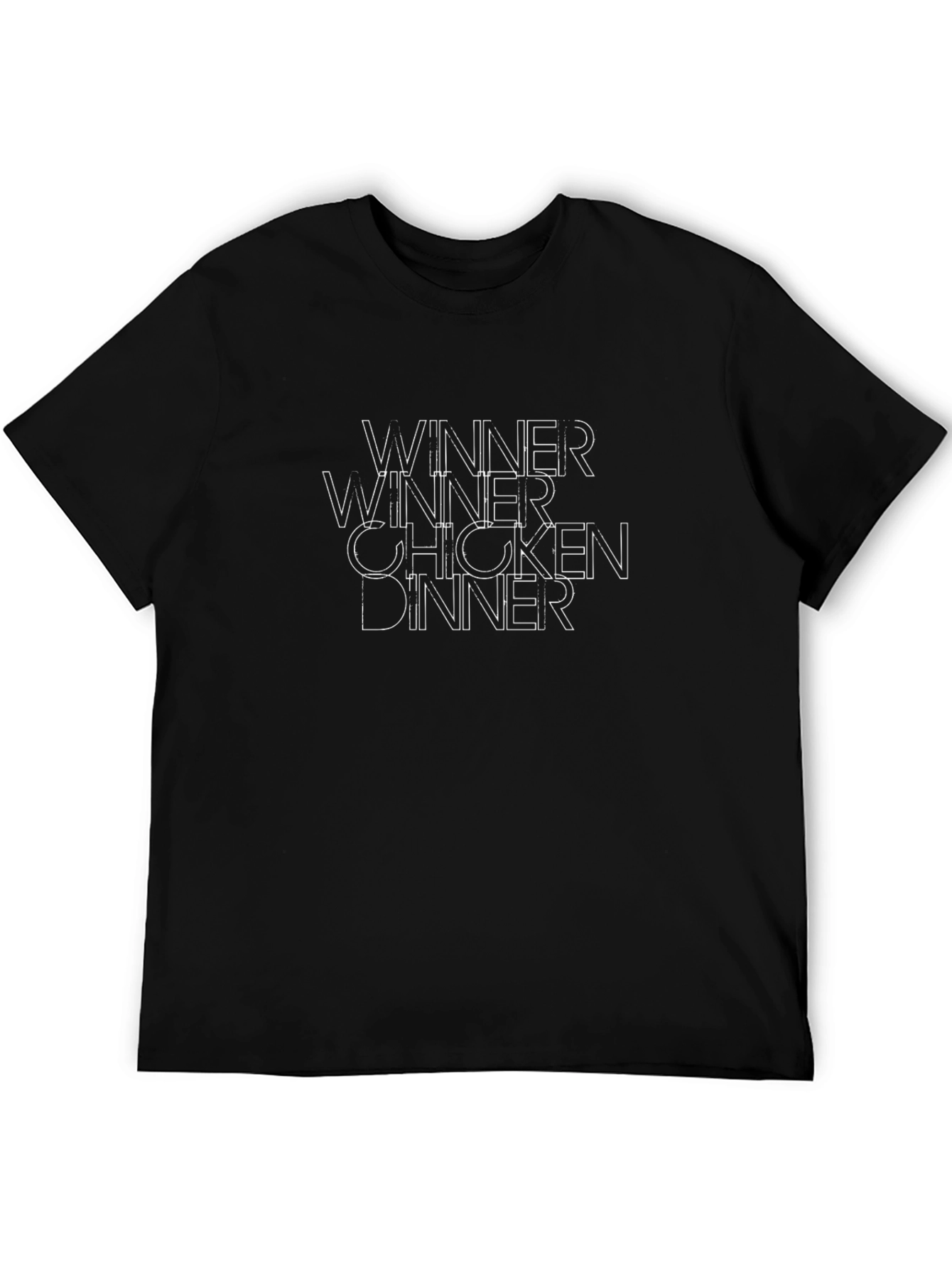 Winner Winner Chicken Dinner Graphic Tee - Black