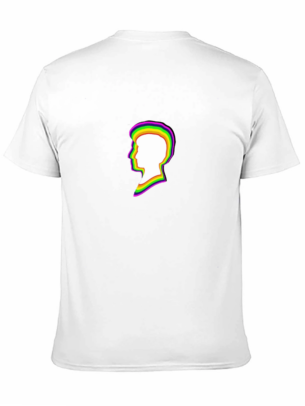 Retro Silhouette Tee - Black Cotton Blend