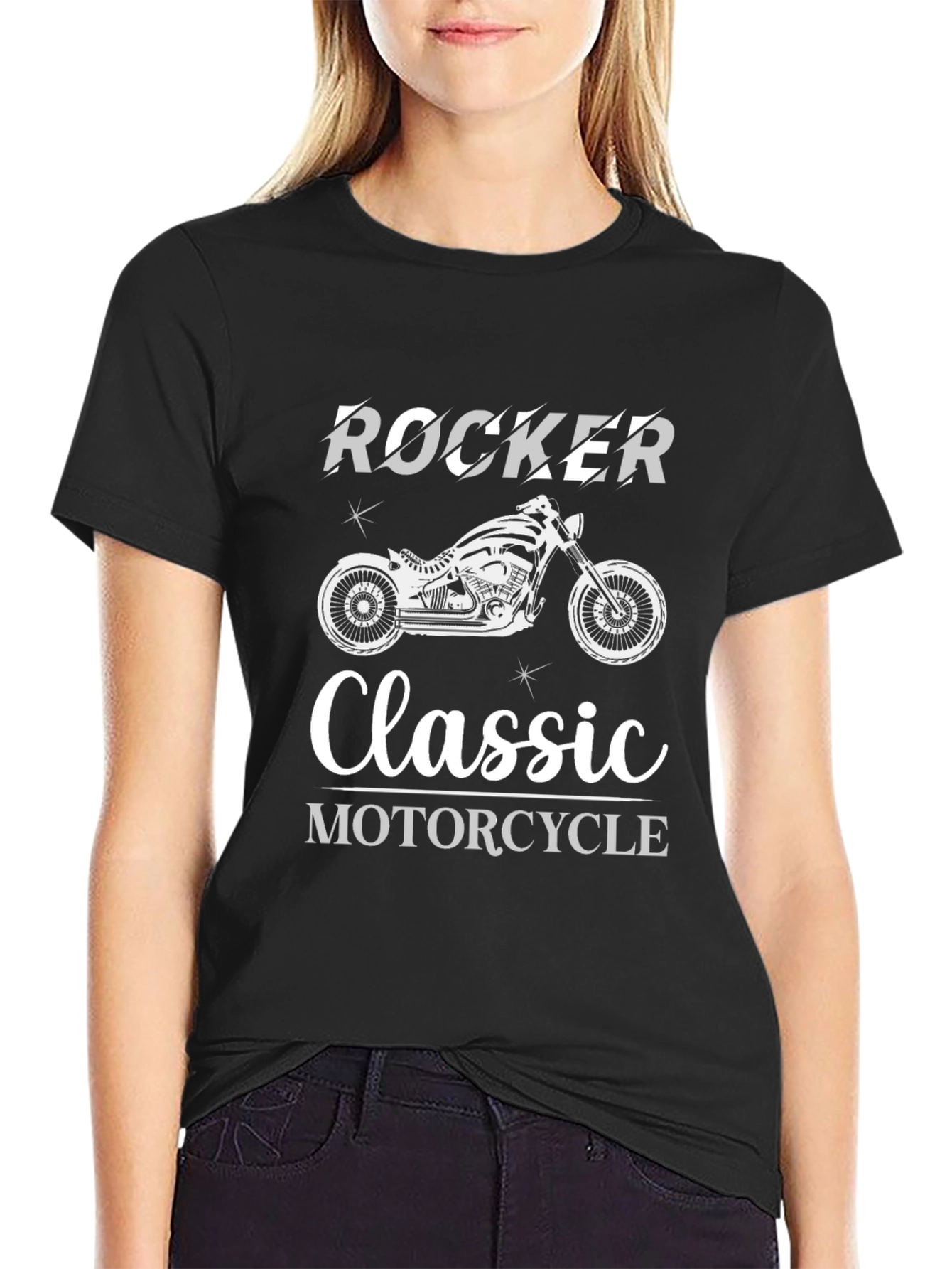Rocker Classic Motorcycle Graphic T-Shirt