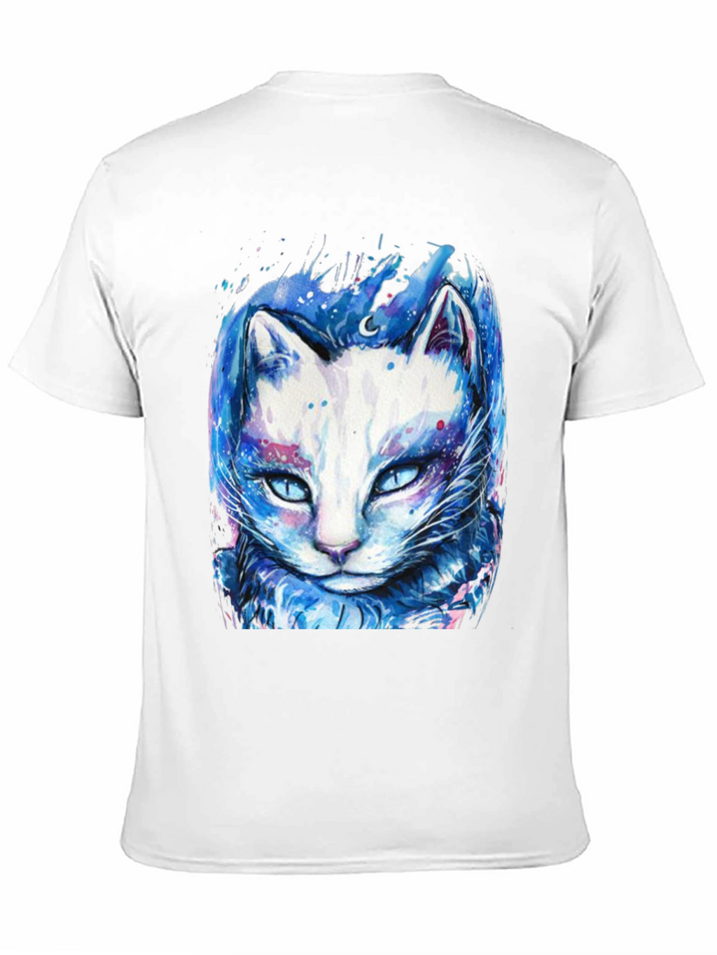 Cosmic Cat Graphic Tee - Black T-Shirt