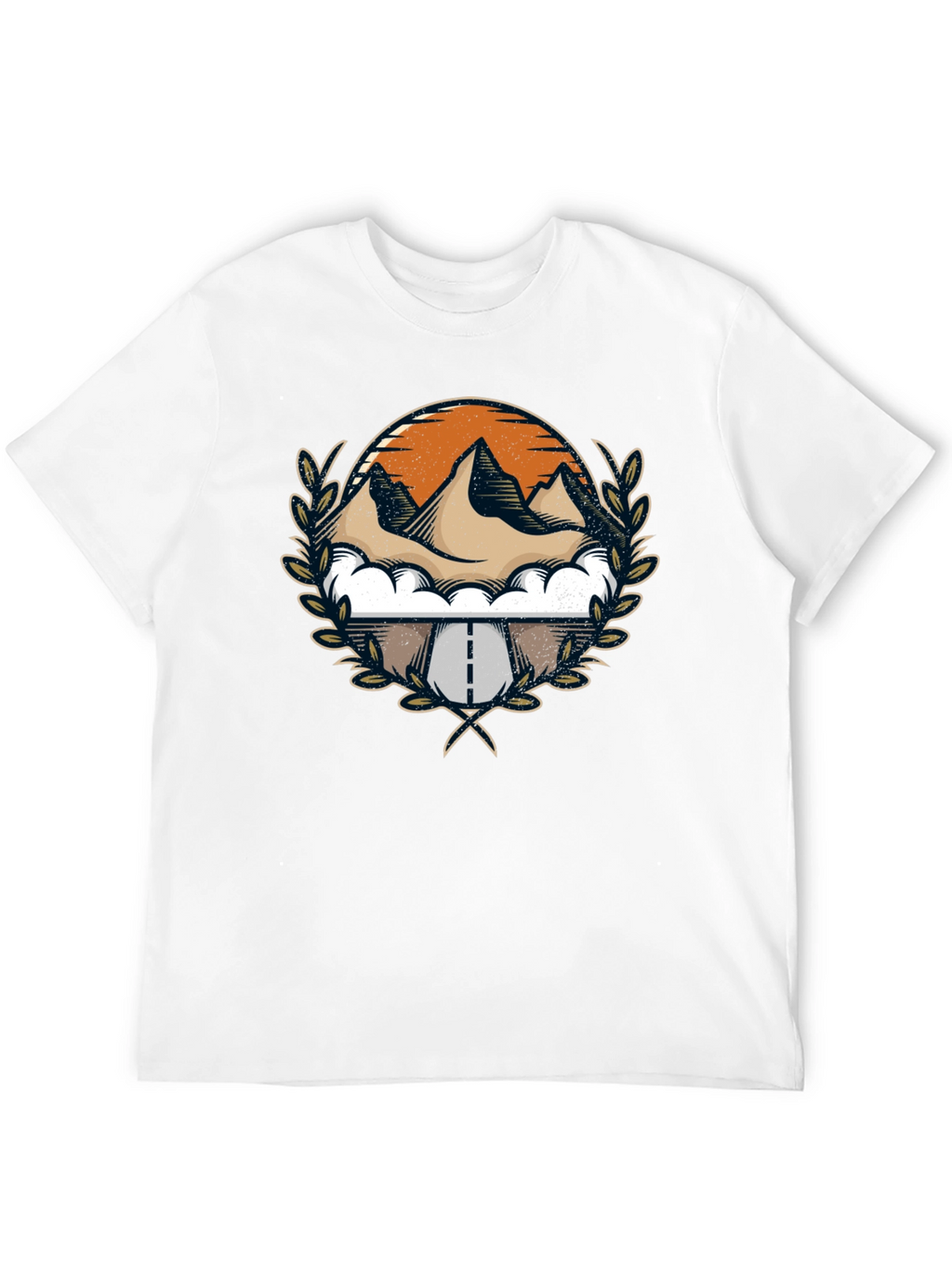 Mountain Road Graphic Tee - Black