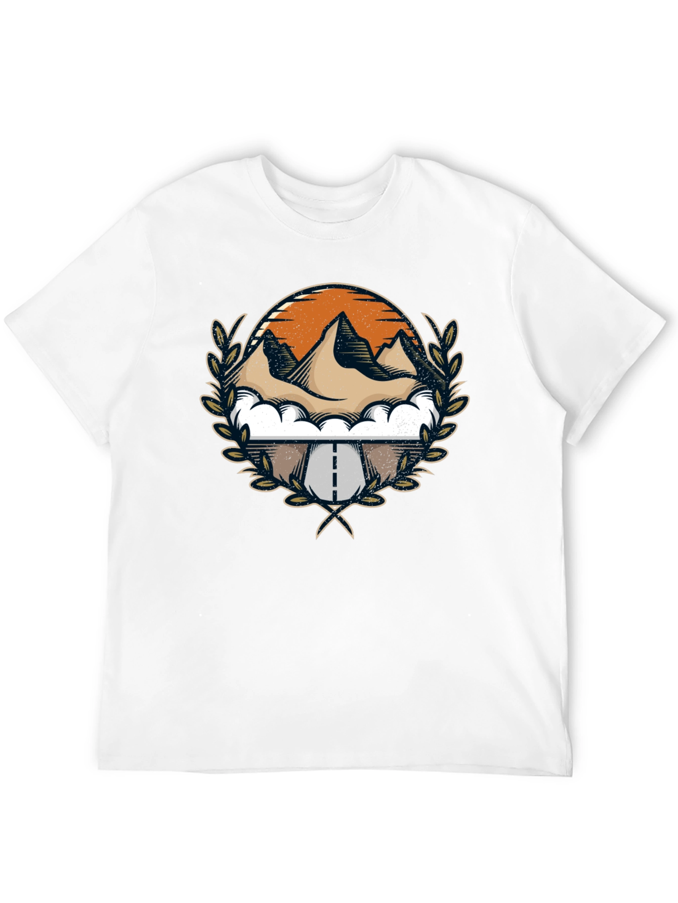 Mountain Road Graphic Tee - Black