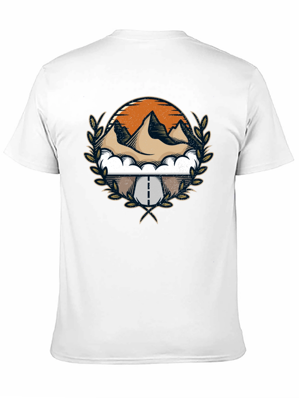 Mountain Road Graphic Tee - Black