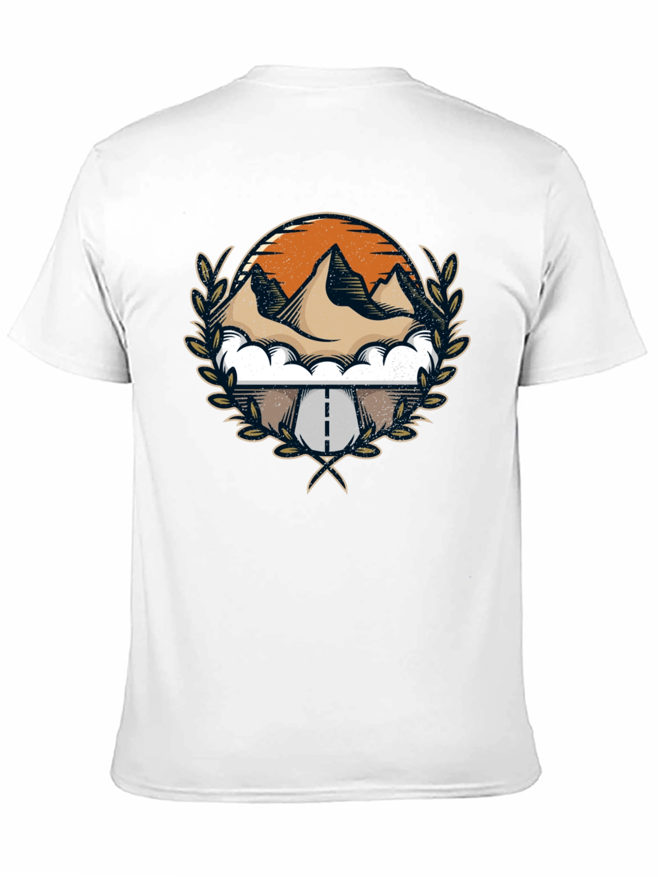Mountain Road Graphic Tee - Black