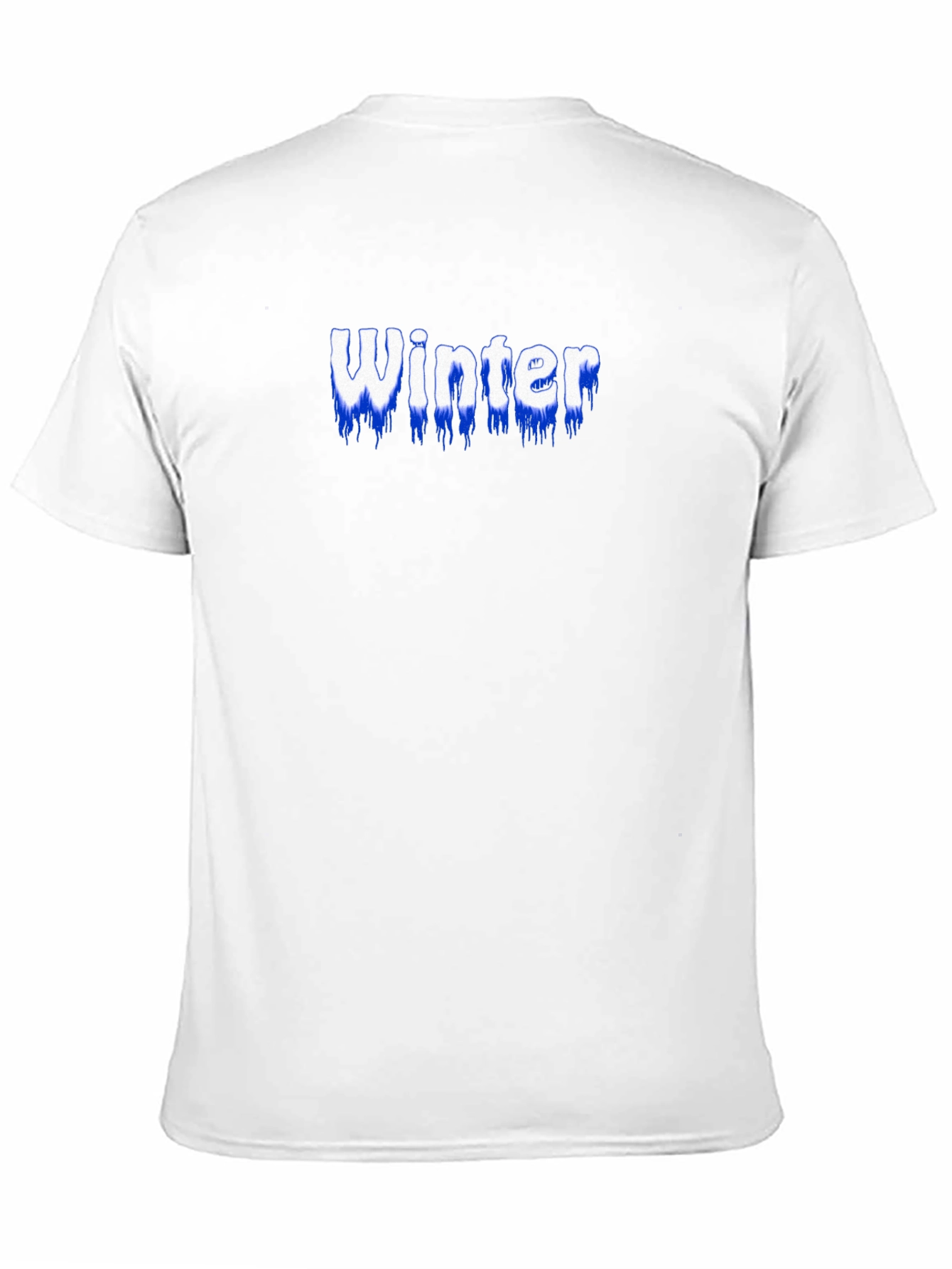 Winter Text Graphic Black T-Shirt