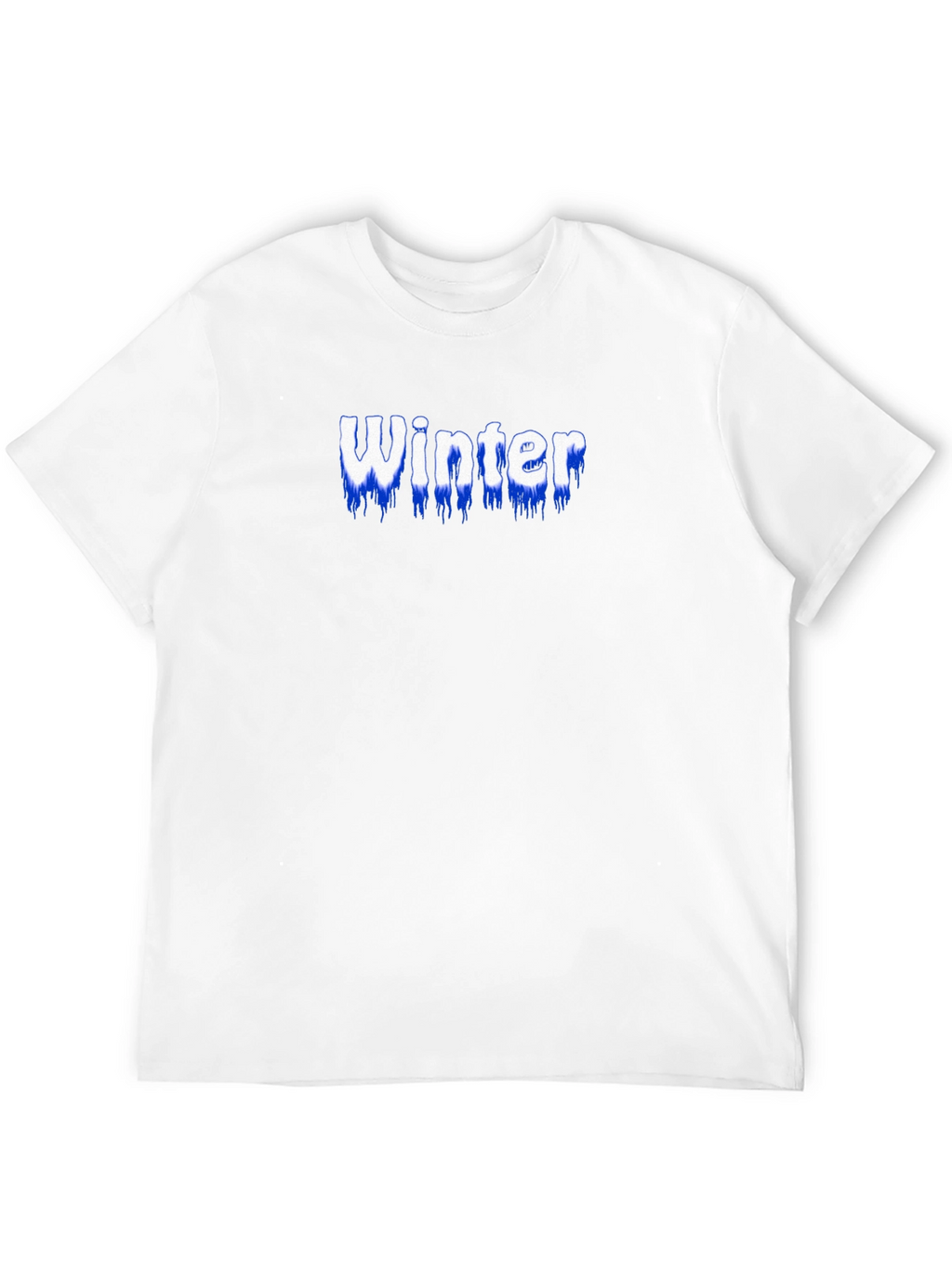 Winter Text Graphic Black T-Shirt
