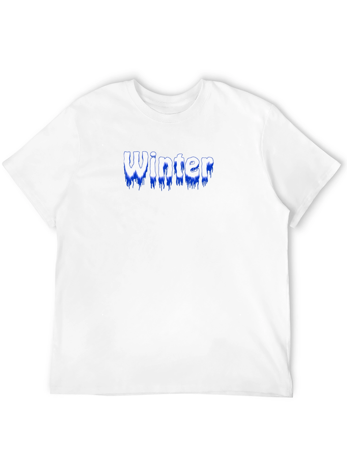 Winter Text Graphic Black T-Shirt