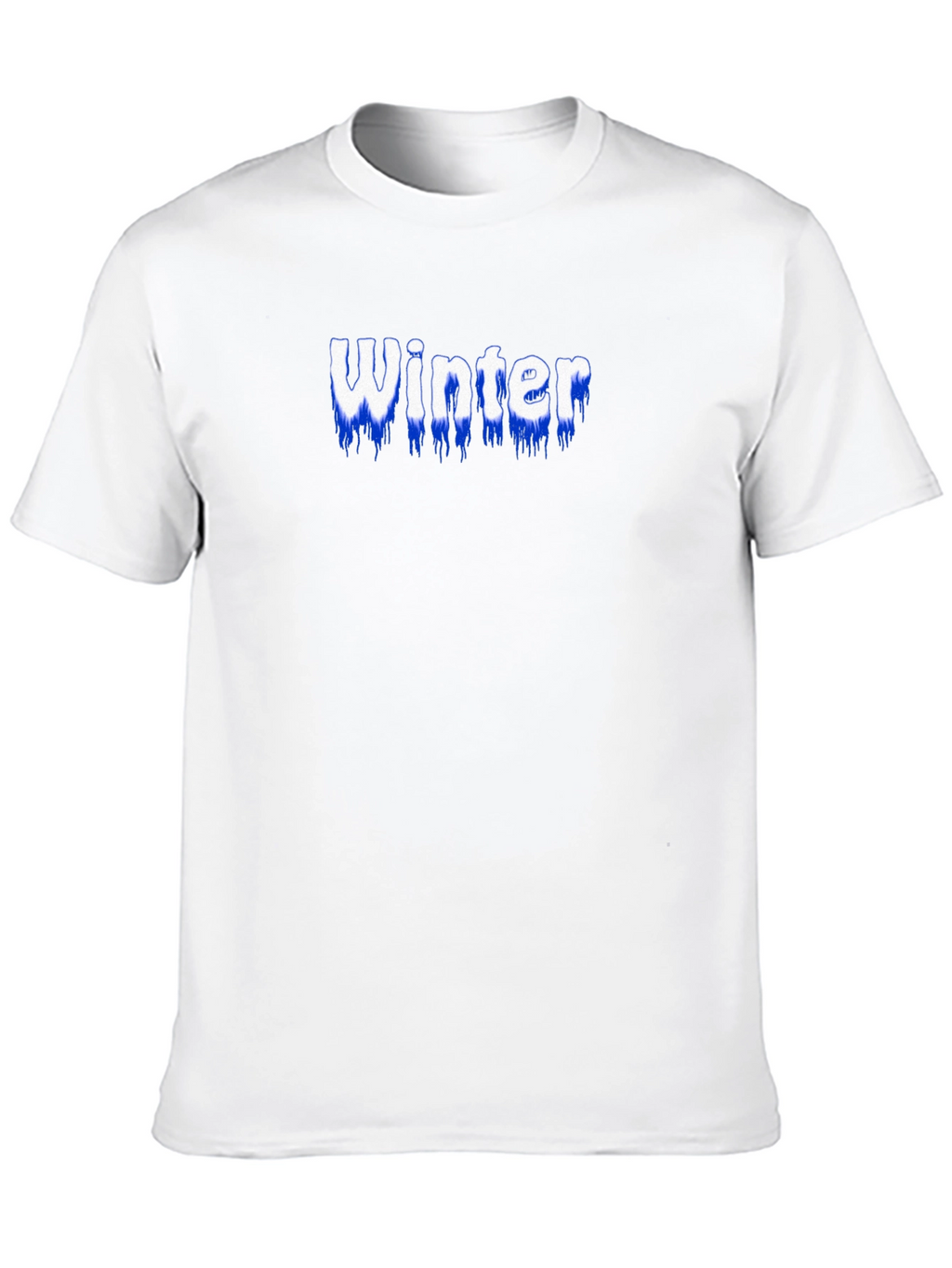 Winter Text Graphic Black T-Shirt
