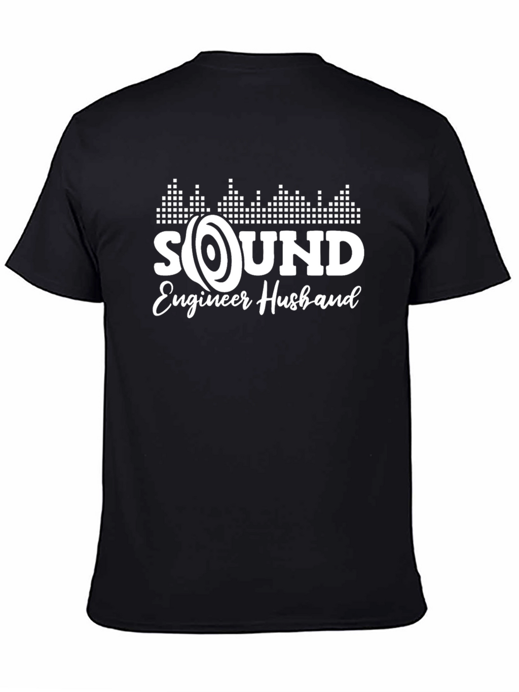 Sound Engineer Husband T-Shirt - Black Crew Neck Tee
