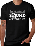 Sound Engineer Husband T-Shirt - Black Crew Neck Tee