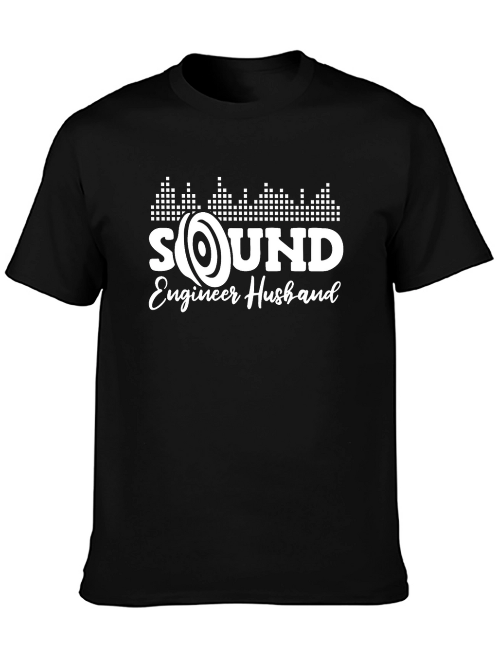 Sound Engineer Husband T-Shirt - Black Crew Neck Tee