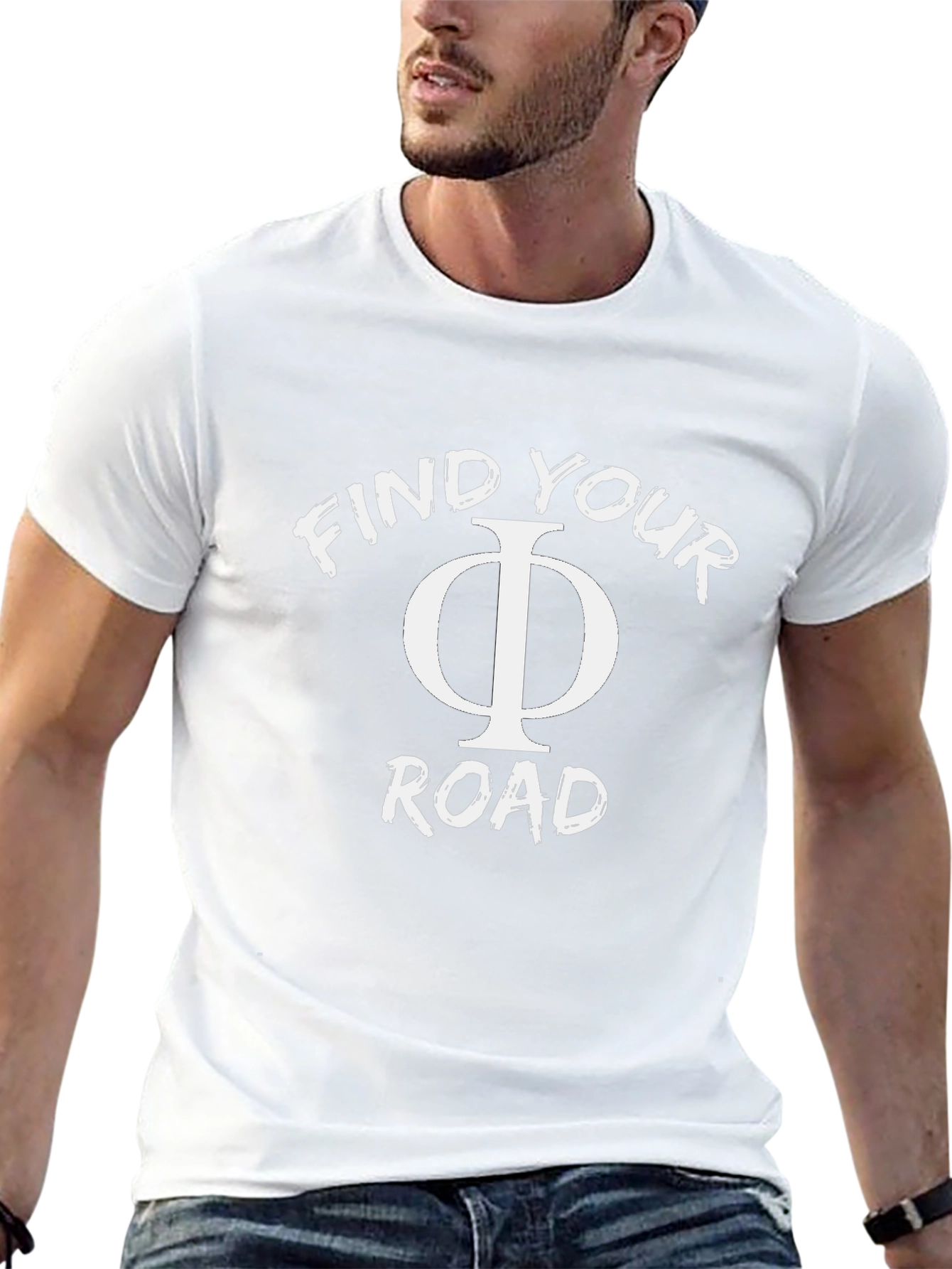 Find Your Phi Road Black T-Shirt