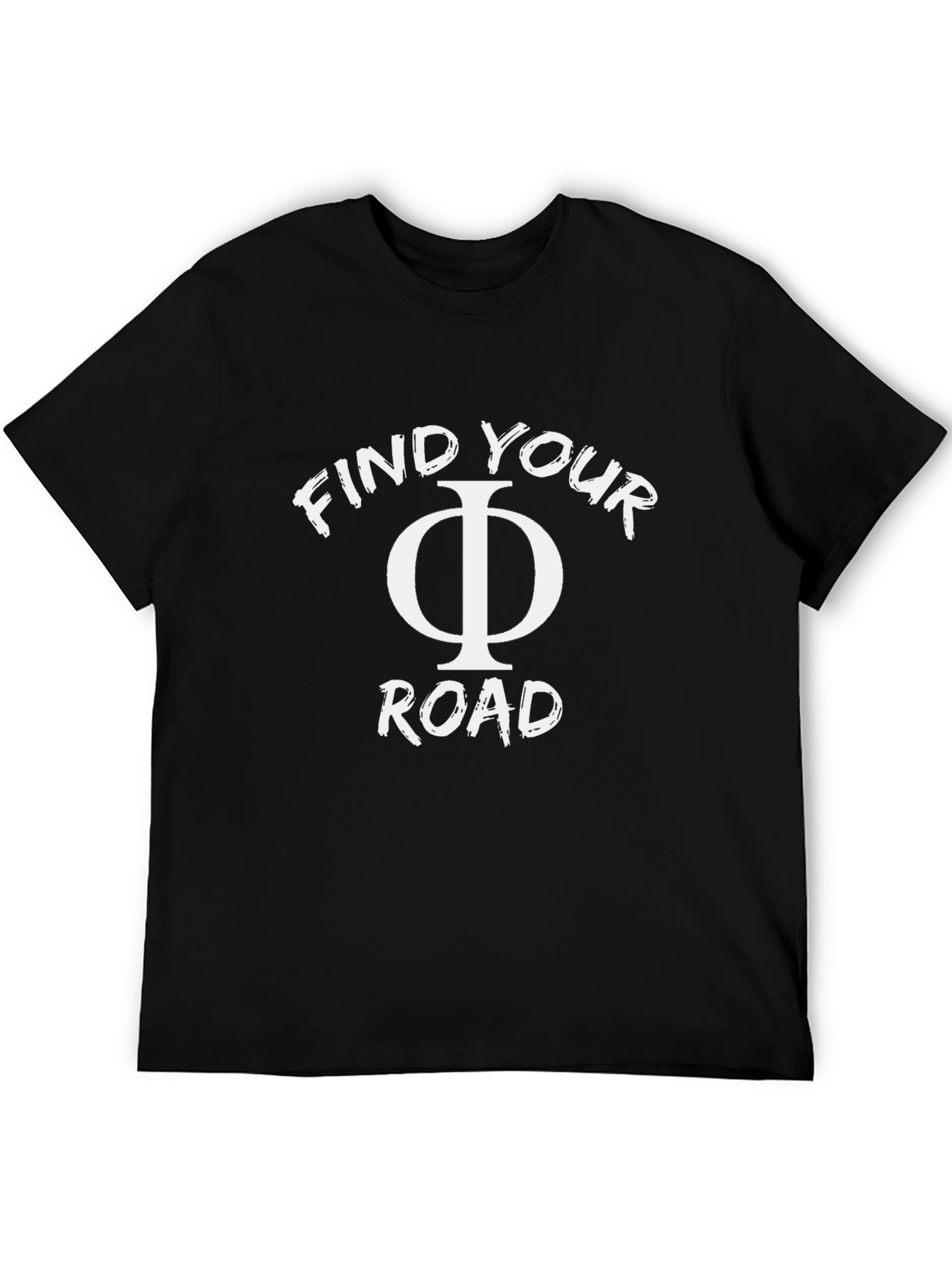 Find Your Phi Road Black T-Shirt