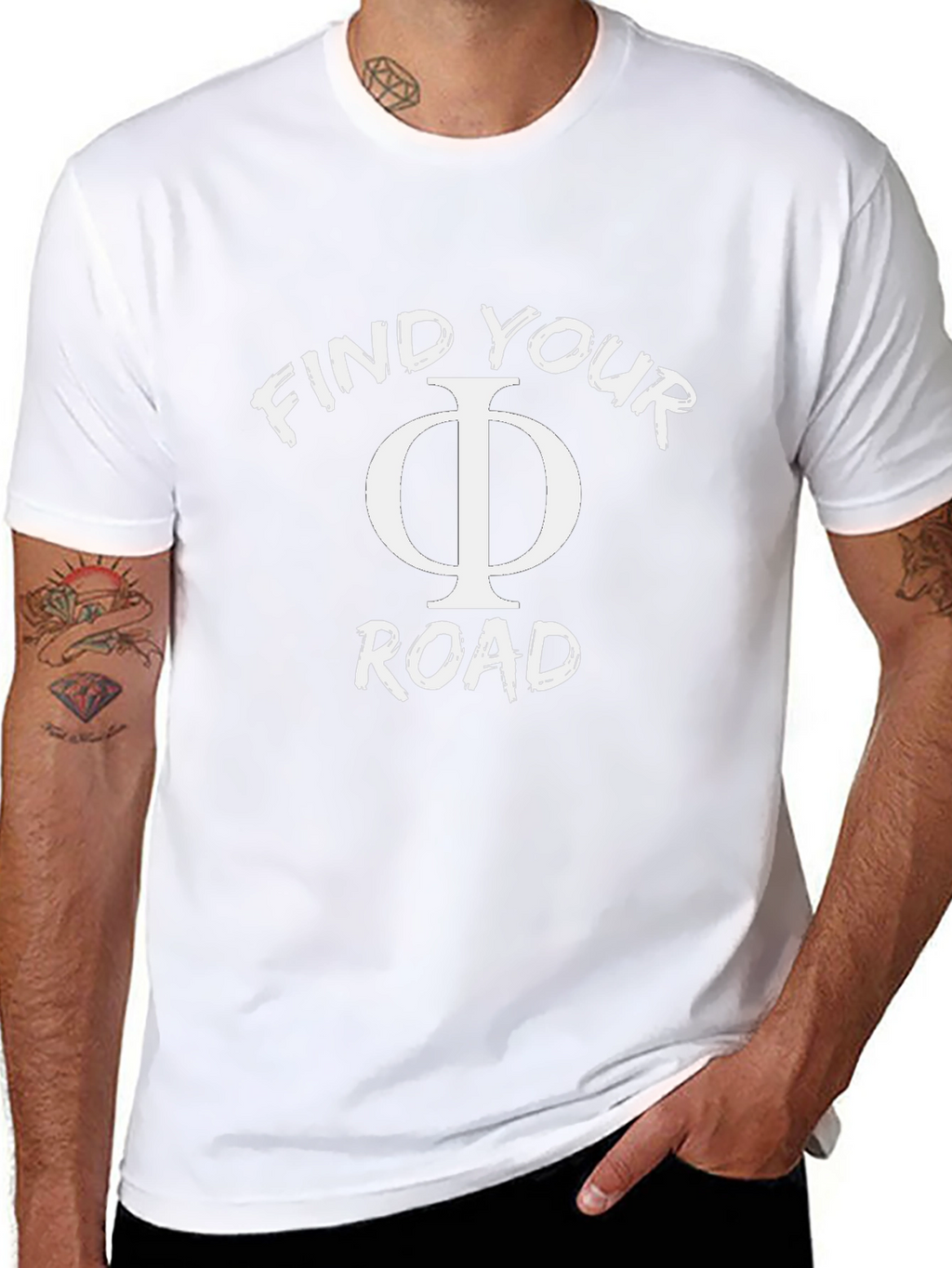 Find Your Phi Road Black T-Shirt