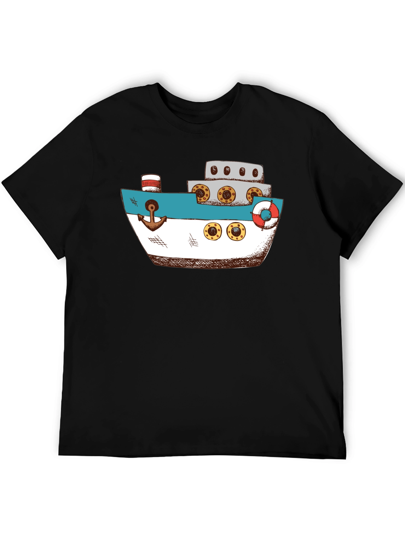 Nautical Ship Graphic T-Shirt
