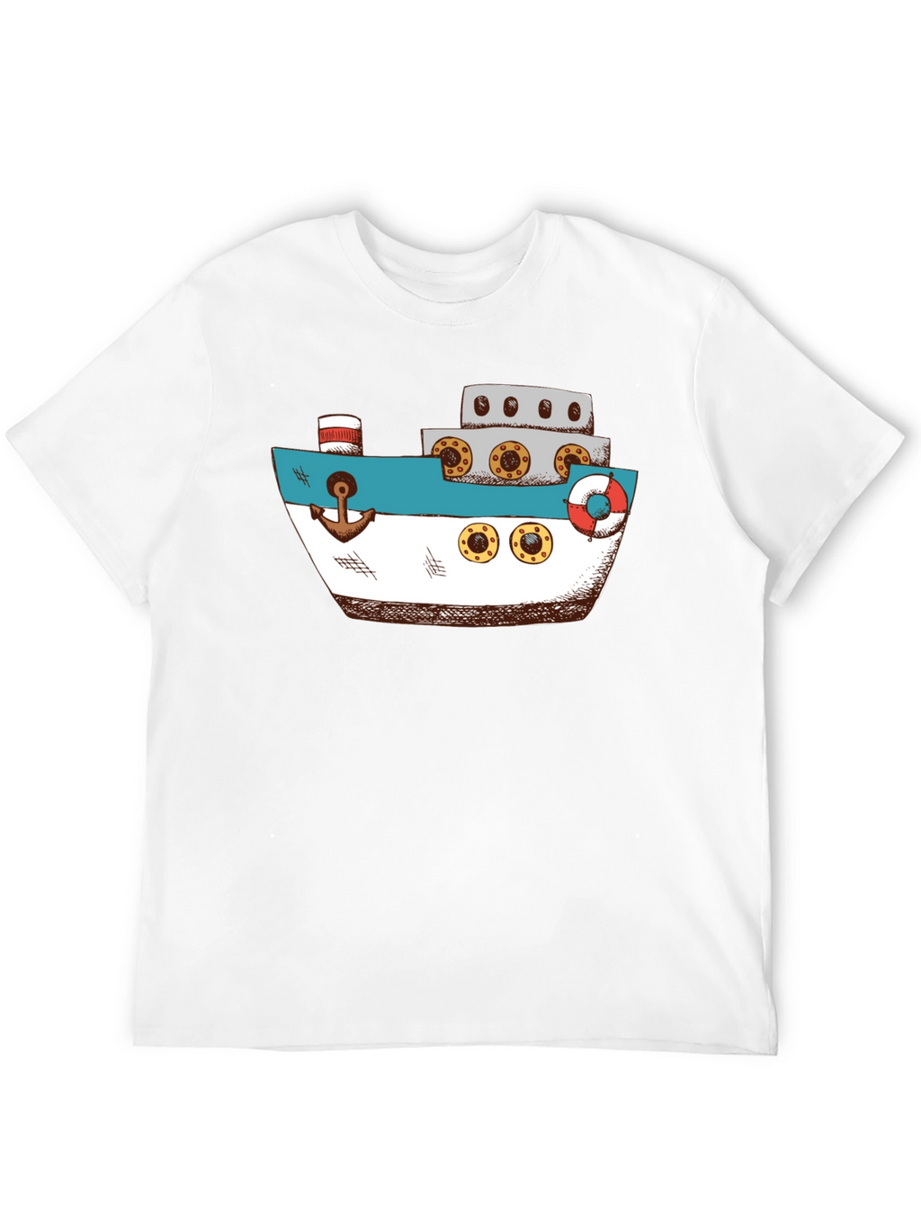 Nautical Ship Graphic T-Shirt