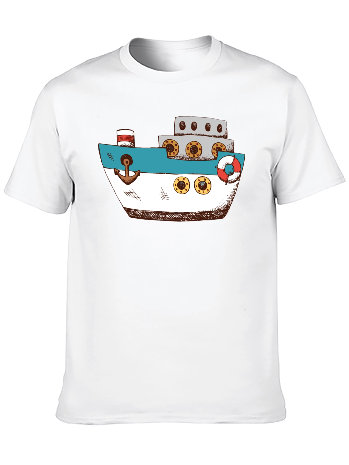 Nautical Ship Graphic T-Shirt