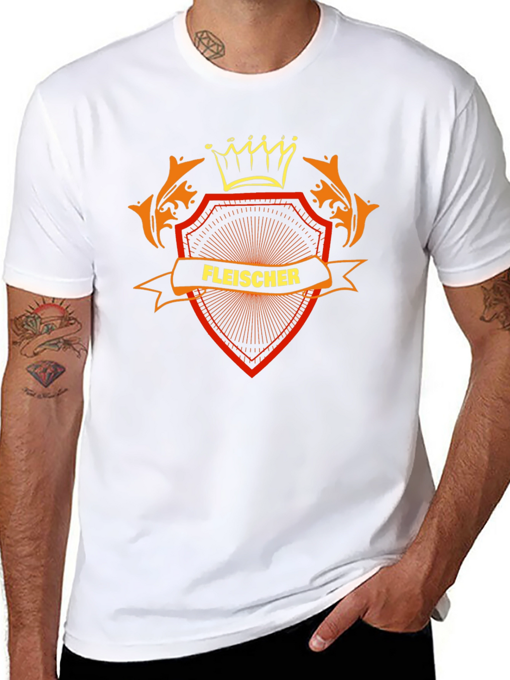 Fleischer Family Crest Black T-Shirt