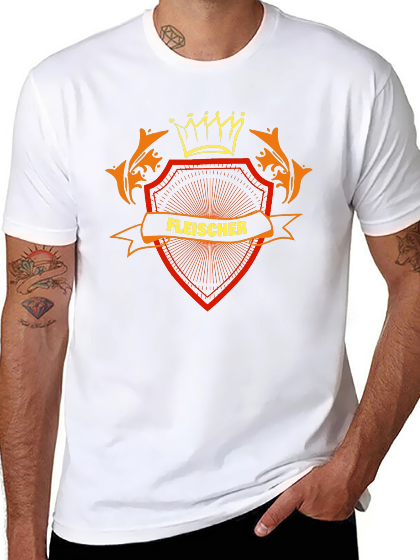 Fleischer Family Crest Black T-Shirt