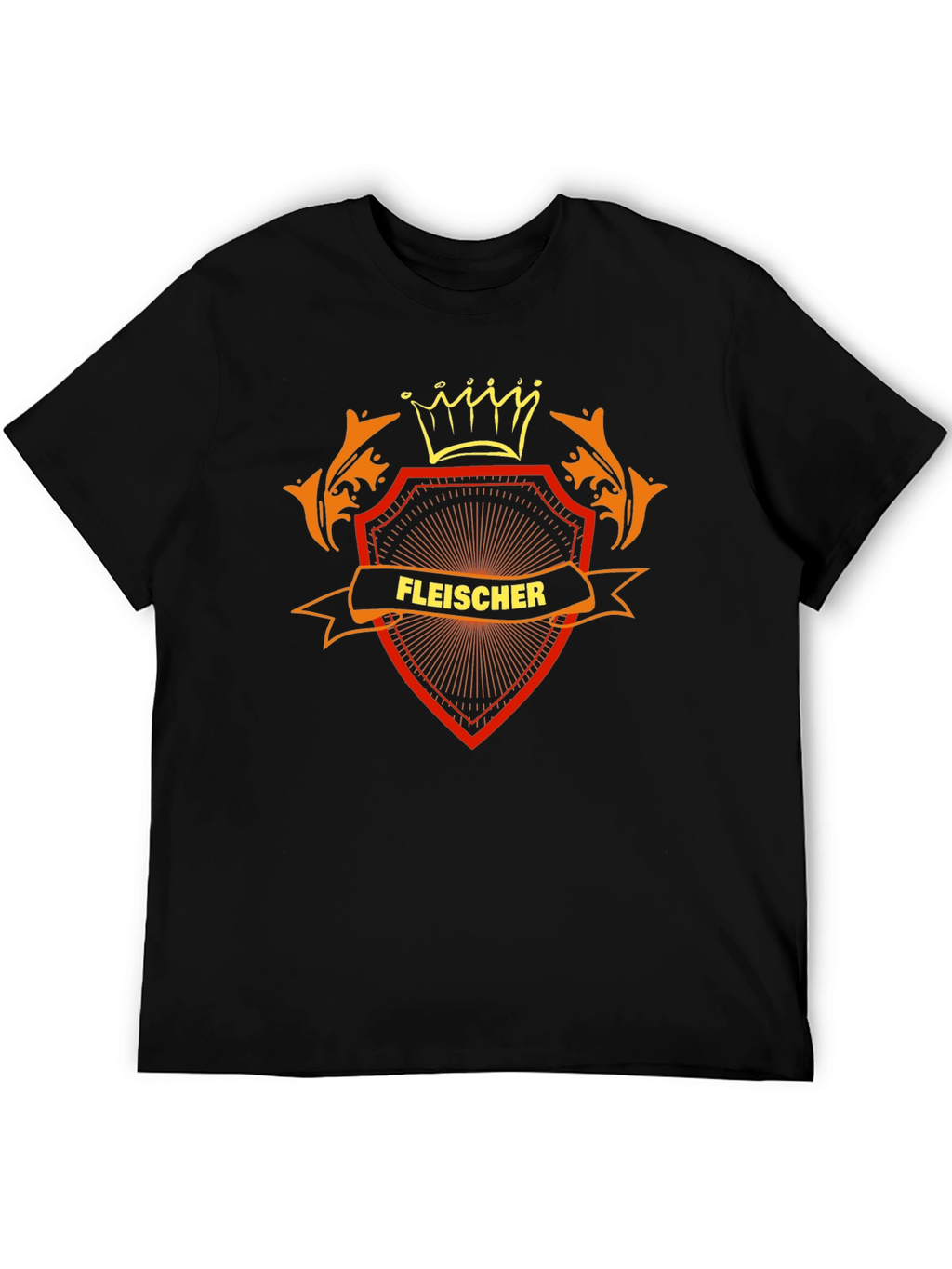 Fleischer Family Crest Black T-Shirt