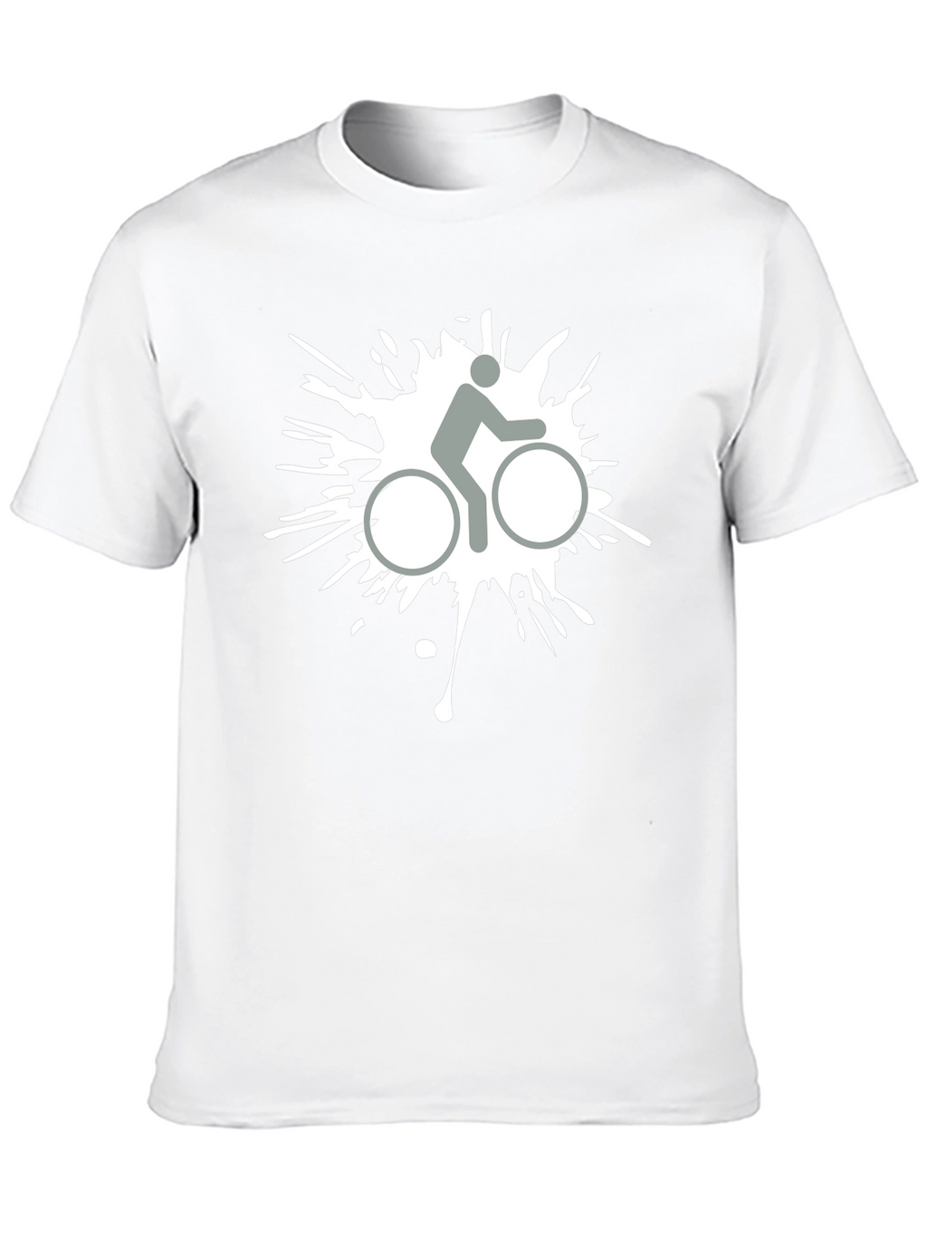 Biker Splatter Graphic Tee - Cool Casual Style