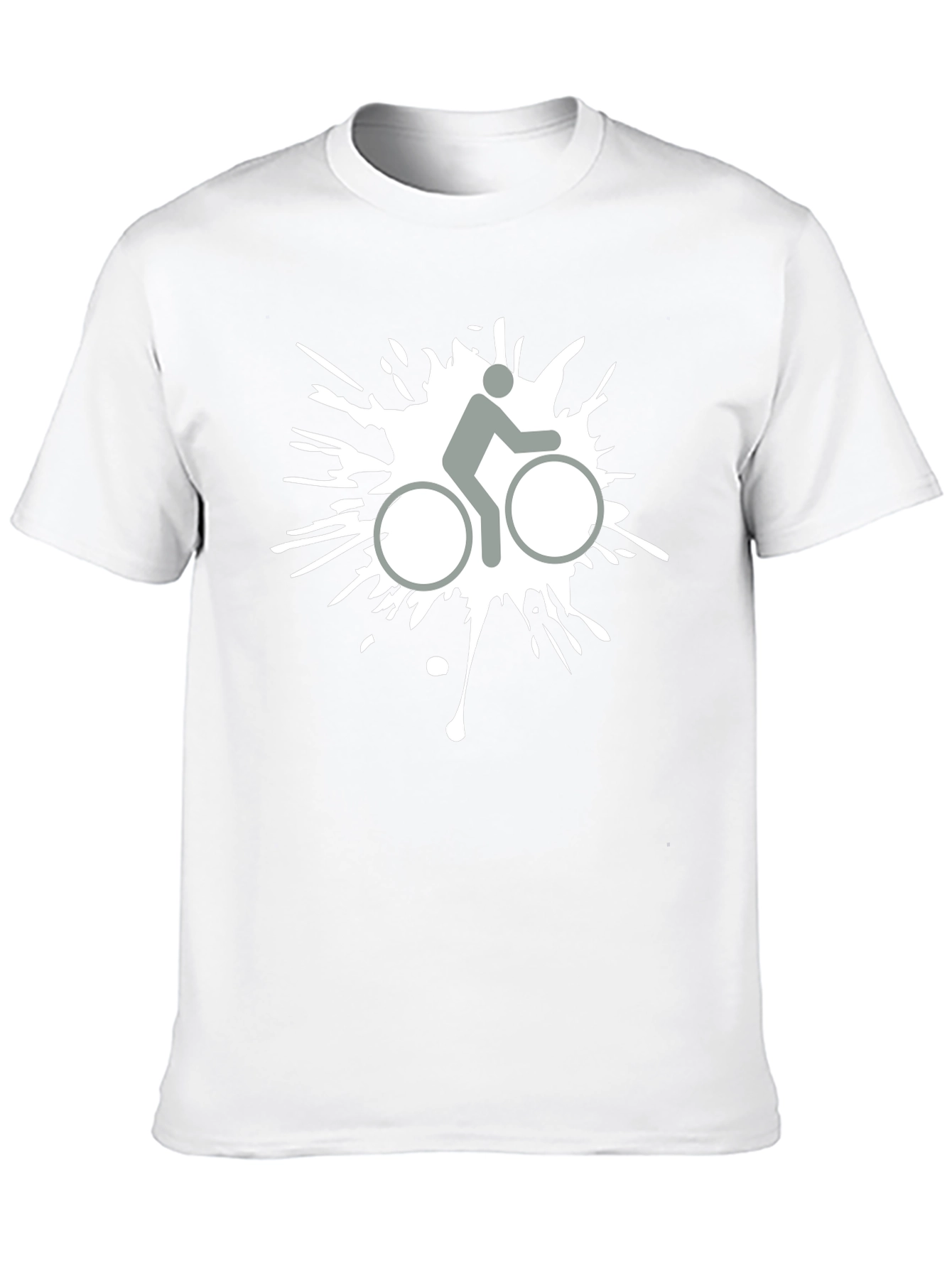 Biker Splatter Graphic Tee - Cool Casual Style