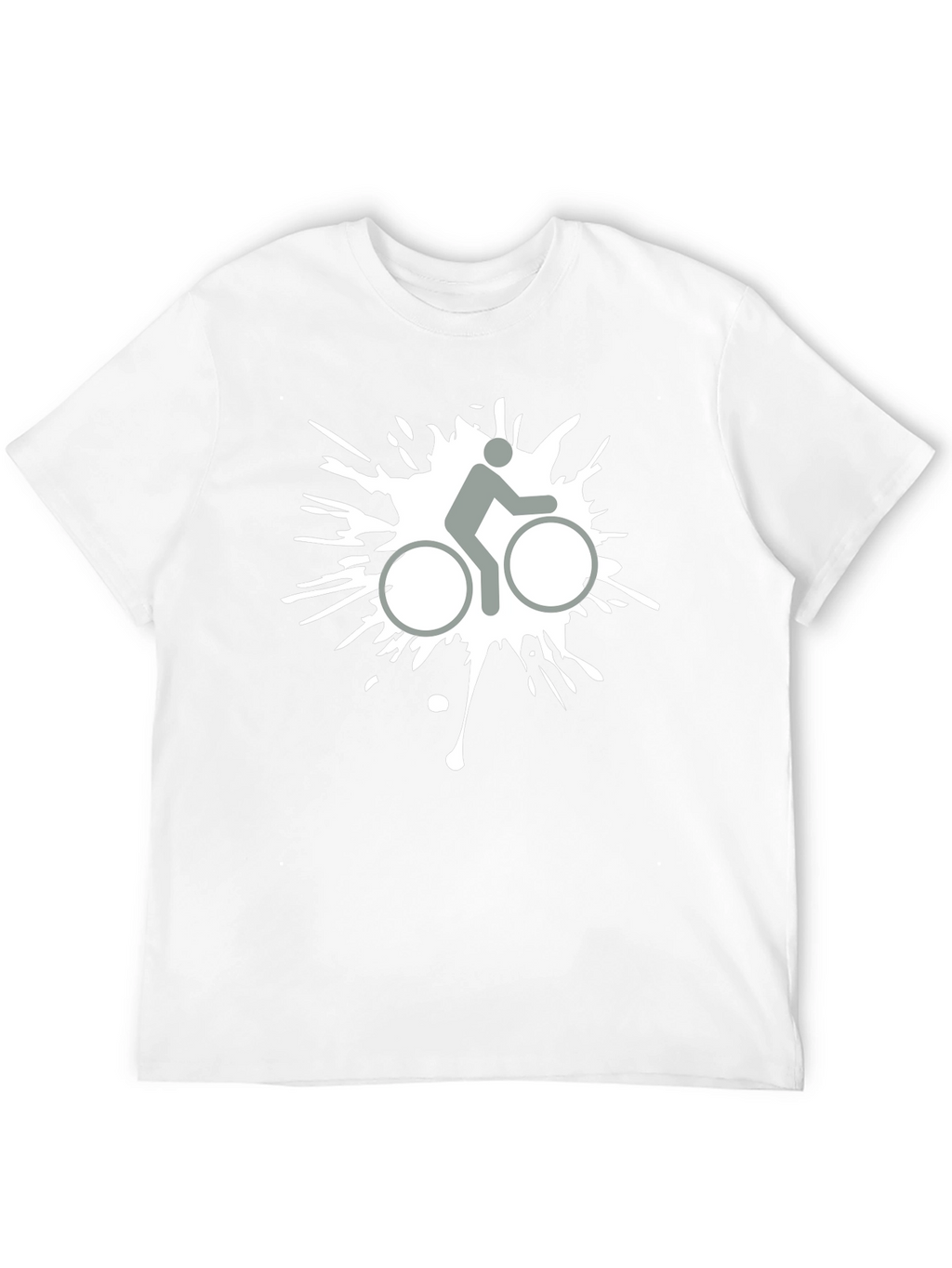 Biker Splatter Graphic Tee - Cool Casual Style
