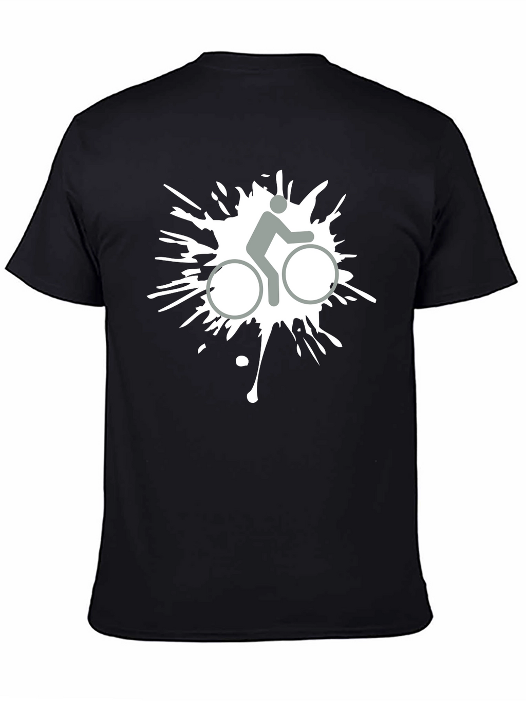 Biker Splatter Graphic Tee - Cool Casual Style