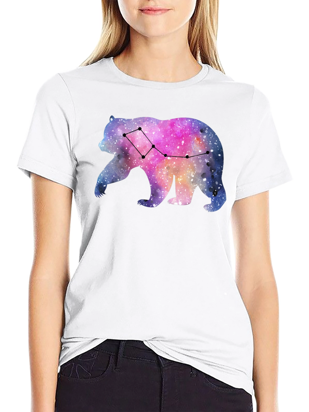 Galaxy Bear Constellation Graphic T-Shirt