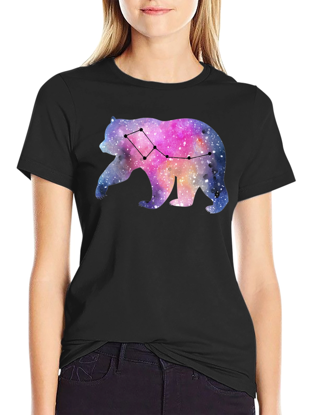 Galaxy Bear Constellation Graphic T-Shirt