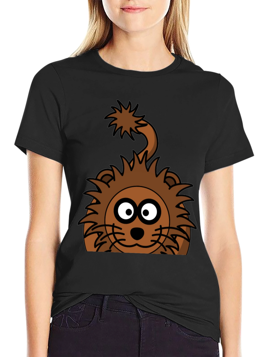 Cartoon Lion Graphic Tee