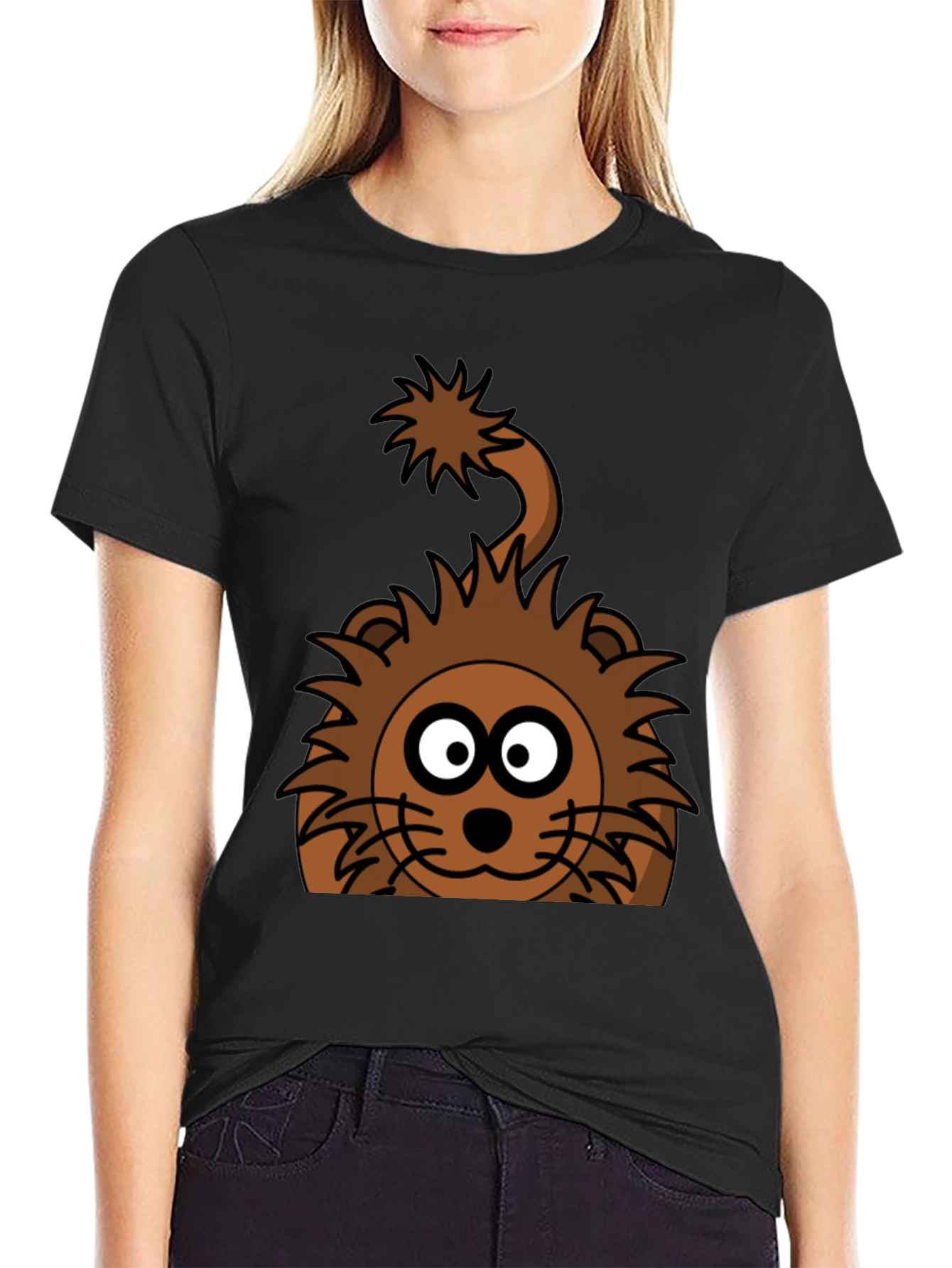 Cartoon Lion Graphic Tee