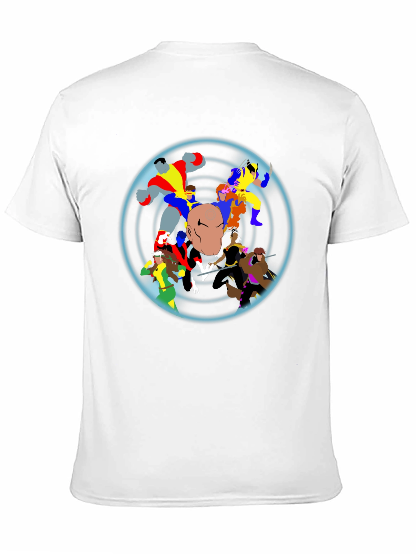 X-Men Cartoon Graphic Black T-Shirt