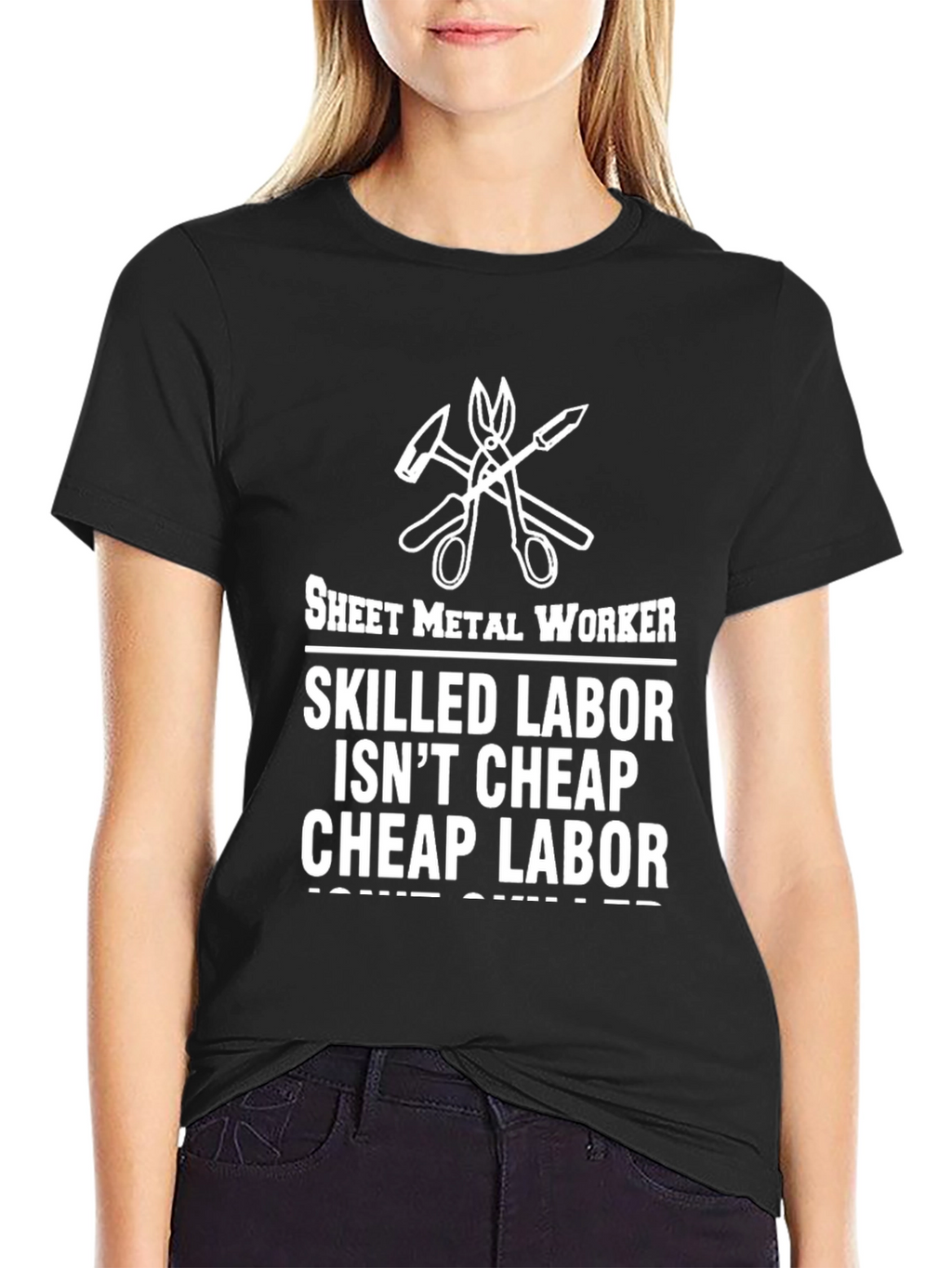 Sheet Metal Worker Skilled Labor Graphic T-Shirt