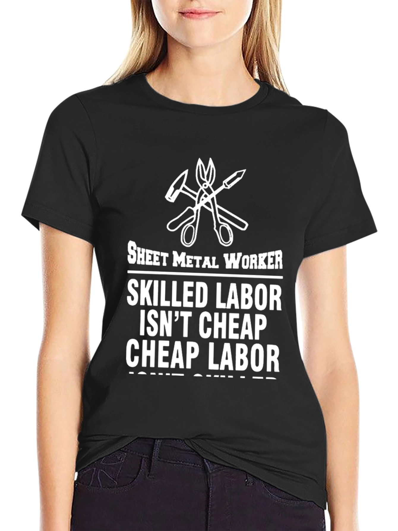 Sheet Metal Worker Skilled Labor Graphic T-Shirt
